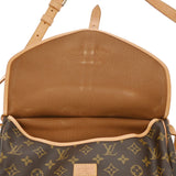 LOUIS VUITTON ルイヴィトン モノグラム ソミュール 30 ブラウン M42256 レディース モノグラムキャンバス ショルダーバッグ Bランク 中古 銀蔵