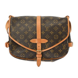 LOUIS VUITTON ルイヴィトン モノグラム ソミュール 30 ブラウン M42256 レディース モノグラムキャンバス ショルダーバッグ Bランク 中古 銀蔵