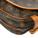 LOUIS VUITTON ルイヴィトン モノグラム ソミュール 30 ブラウン M42256 レディース モノグラムキャンバス ショルダーバッグ Bランク 中古 銀蔵