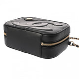 CHANEL シャネル カメラバッグ チェーンショルダー 黒 レディース ラムスキン ショルダーバッグ Aランク 中古 銀蔵