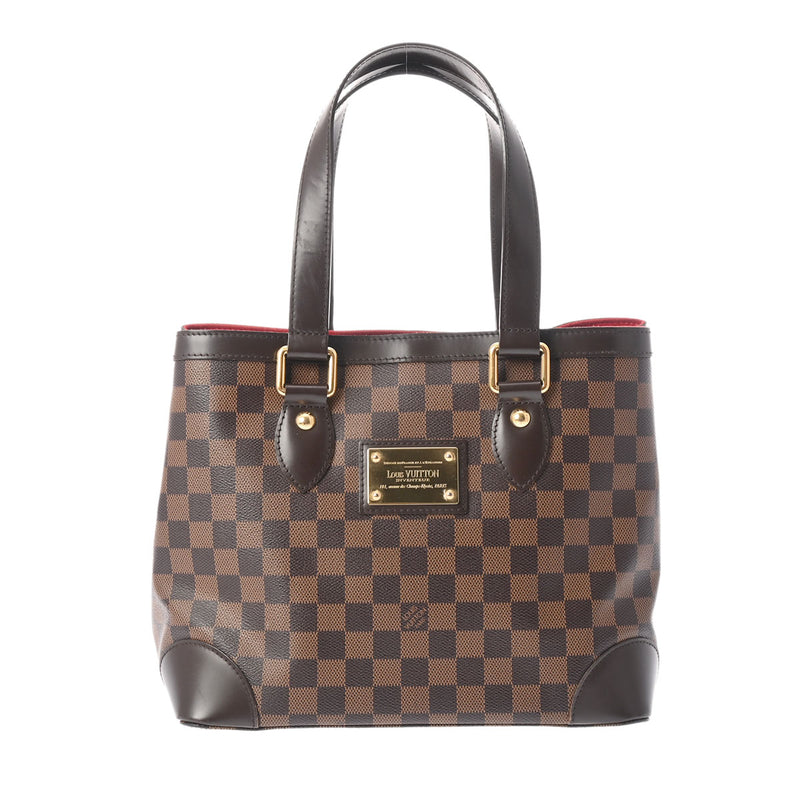 LOUIS VUITTON ルイヴィトン ダミエ ハムステッド PM ブラウン N51205 レディース ダミエキャンバス ハンドバッグ ABランク 中古 銀蔵