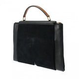 HERMES エルメス プレジデント 黒/緑/茶 ○R刻印(1988年頃)  メンズ ヴォーグレネ/リザード/ドブリス ビジネスバッグ ABランク 中古 銀蔵