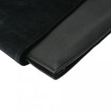 HERMES エルメス プレジデント 黒/緑/茶 ○R刻印(1988年頃)  メンズ ヴォーグレネ/リザード/ドブリス ビジネスバッグ ABランク 中古 銀蔵