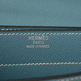 HERMES エルメス ケリー デペッシュ 38 ブルージーン パラジウム金具 □I刻印(2005年頃) メンズ ヴォーエプソン ビジネスバッグ ABランク 中古 銀蔵