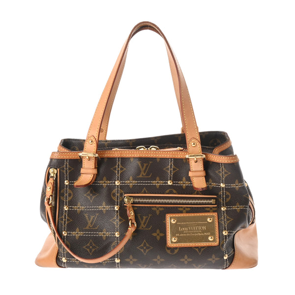 LOUIS VUITTON ルイヴィトン モノグラム リヴェット ブラウン M40140 レディース モノグラムキャンバス ハンドバッグ Bランク 中古 銀蔵