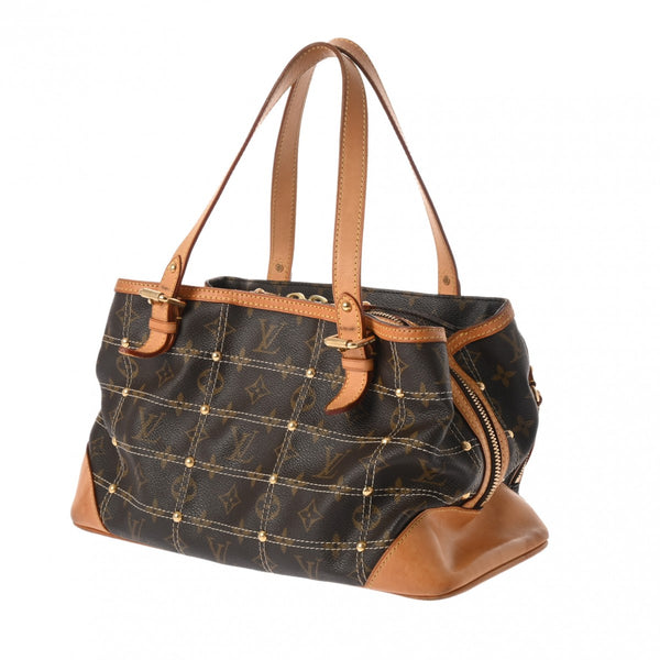 LOUIS VUITTON ルイヴィトン モノグラム リヴェット ブラウン M40140 レディース モノグラムキャンバス ハンドバッグ Bランク 中古 銀蔵