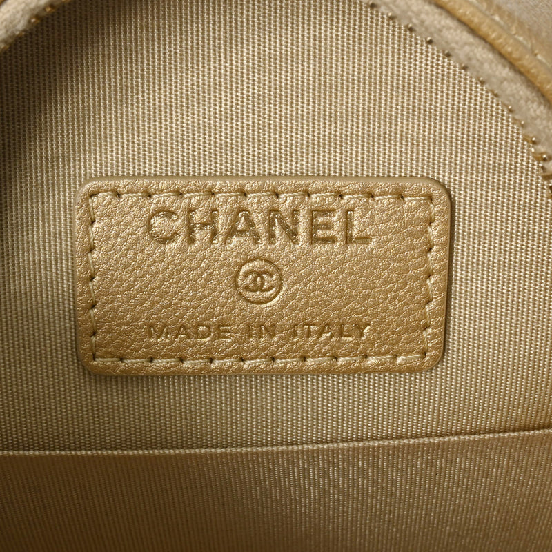 CHANEL シャネル マトラッセ シャネル19 チェーンショルダー 2WAY ゴールド AP0945 レディース ラムスキン ショルダーバッグ Aランク 中古 銀蔵