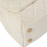 CHANEL シャネル マトラッセ トップハンドル XXS 2WAY 白/レインボー AS2215 レディース カーフ ハンドバッグ Aランク 中古 銀蔵