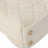 CHANEL シャネル マトラッセ トップハンドル XXS 2WAY 白/レインボー AS2215 レディース カーフ ハンドバッグ Aランク 中古 銀蔵