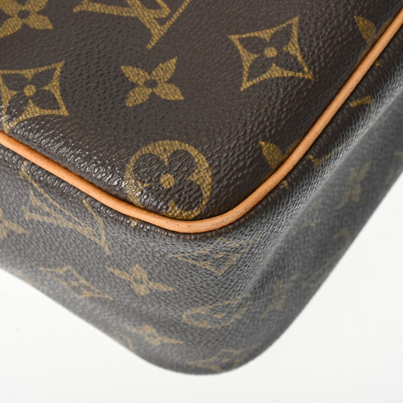 LOUIS VUITTON ルイヴィトン モノグラム シテ MM ブラウン M51182 レディース モノグラムキャンバス ハンドバッグ Bランク 中古 銀蔵