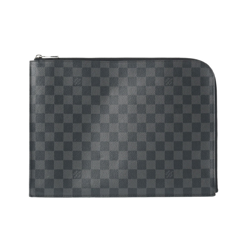 LOUIS VUITTON ルイヴィトン ダミエグラフィット ポシェットジュール GM NM 黒/グレー N64437 メンズ ダミエグラフィットキャンバス クラッチバッグ ABランク 中古 銀蔵