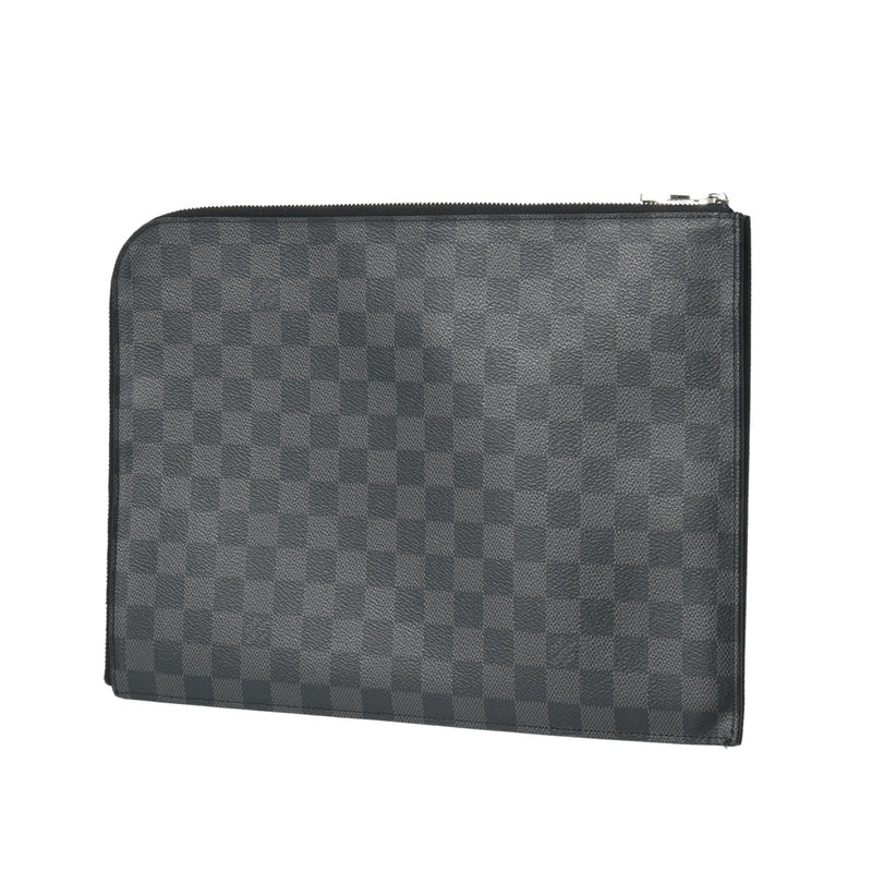 LOUIS VUITTON ルイヴィトン ダミエグラフィット ポシェットジュール GM NM 黒/グレー N64437 メンズ ダミエグラフィットキャンバス クラッチバッグ ABランク 中古 銀蔵