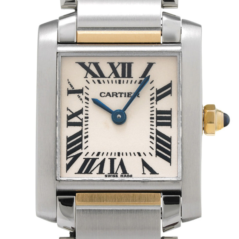 CARTIER カルティエ タンクフランセーズ SM W51007Q4 レディース SS/YG 腕時計 クォーツ Aランク 中古 銀蔵