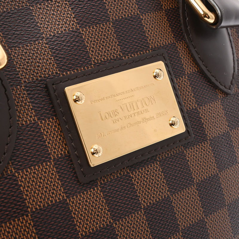 LOUIS VUITTON ルイヴィトン ダミエ ハムステッド PM ブラウン N51205 レディース ダミエキャンバス ハンドバッグ ABランク 中古 銀蔵