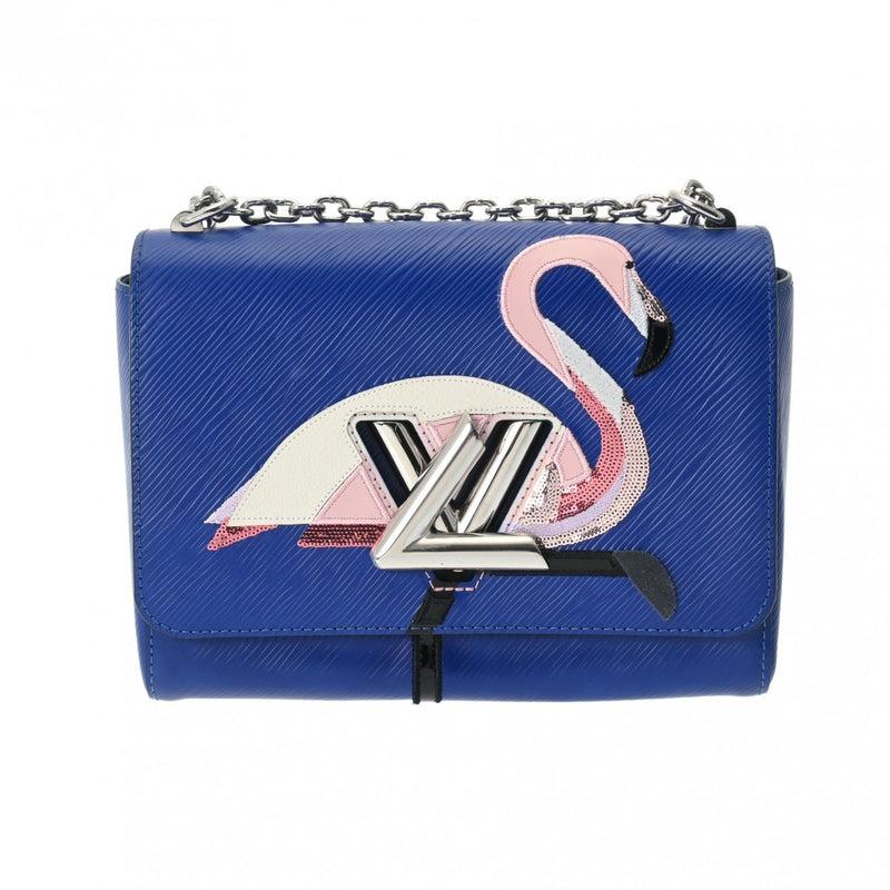 LOUIS VUITTON ルイヴィトン エピ ツイスト MM フラミンゴ ブルー レディース エピレザー ショルダーバッグ Aランク 中古 銀蔵