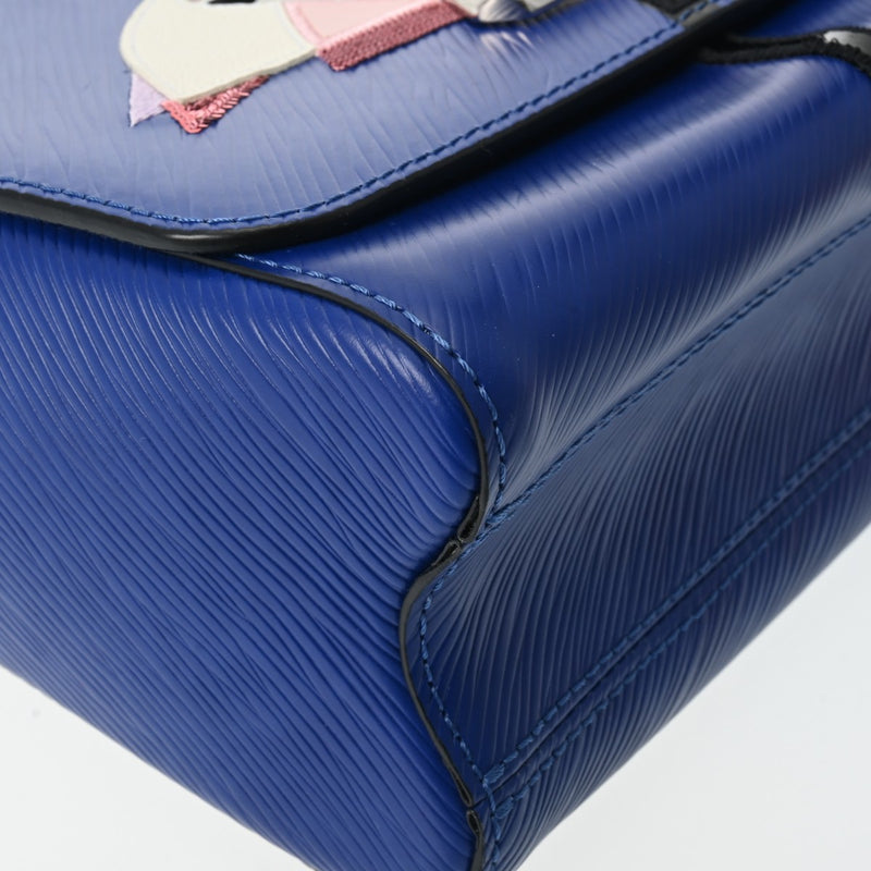 LOUIS VUITTON ルイヴィトン エピ ツイスト MM フラミンゴ ブルー レディース エピレザー ショルダーバッグ Aランク 中古 銀蔵