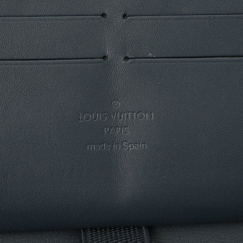 LOUIS VUITTON ルイヴィトン ジッピーオーガナイザー ダークブルー系 M61686 メンズ レザー 長財布 Aランク 中古 銀蔵