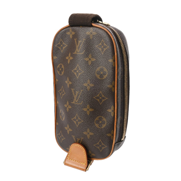 LOUIS VUITTON ルイヴィトン モノグラム ポシェットガンジュ ブラウン M51870 メンズ モノグラムキャンバス ボディバッグ Bランク 中古 銀蔵