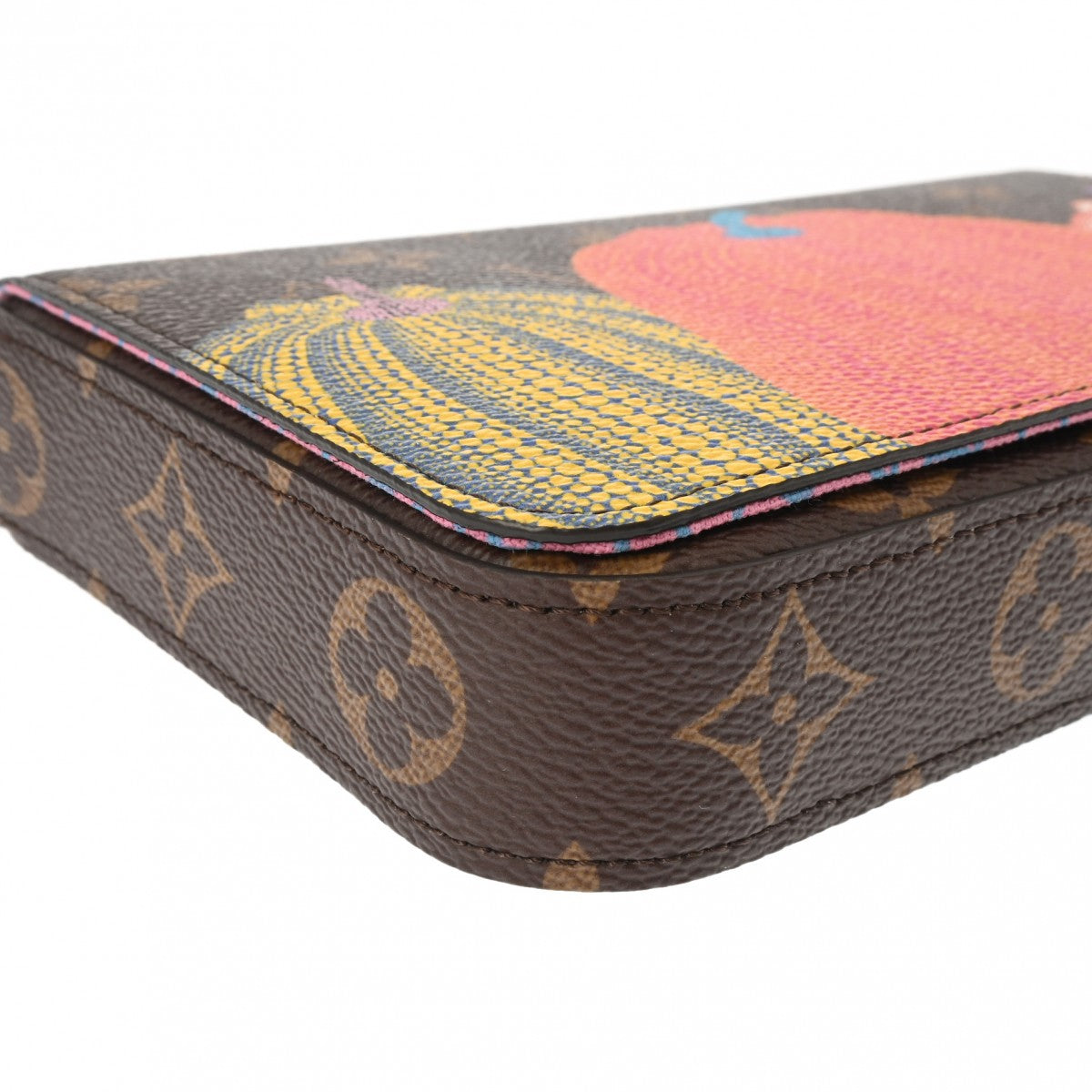 ルイヴィトンポシェットフェリシー 草間彌生 14145 ブラウン  