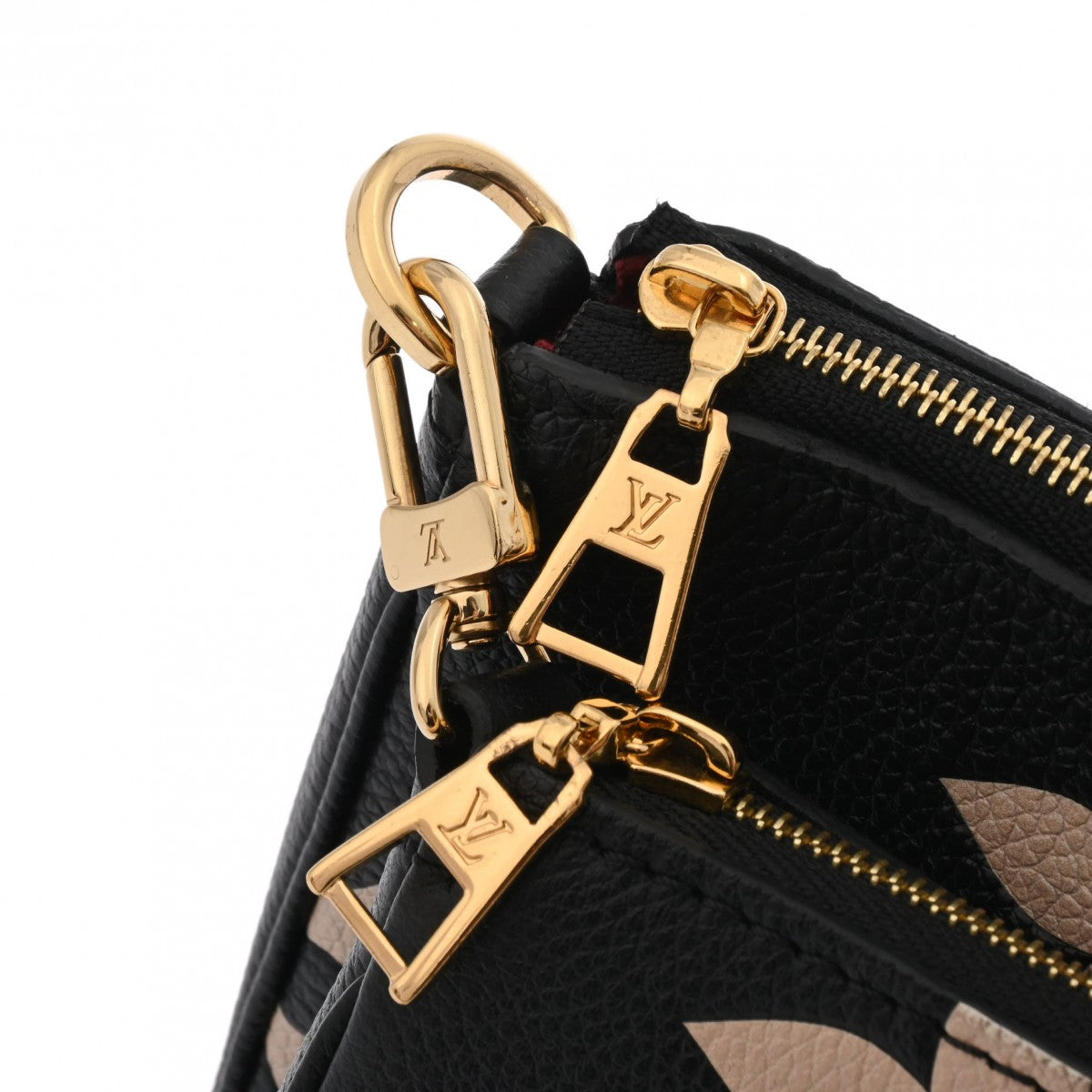 LOUIS VUITTON ルイヴィトン モノグラムアンプラント アンプラント ミュルティ ポシェット アクセソワール ブラック/ベージュ M45777 レディース レザー ショルダーバッグ 新同 中古  人気・おすすめ｜省スペース設計・旅行向けにおすすめ 公式 プライバシー配送 今だけ特典付き