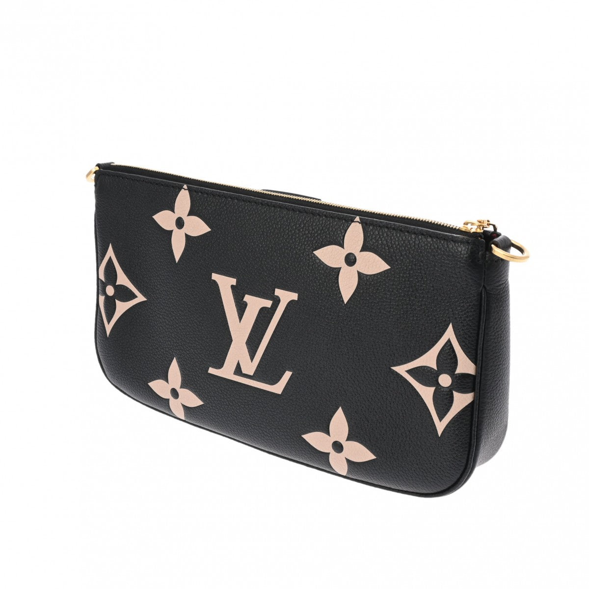 LOUIS VUITTON ルイヴィトン モノグラムアンプラント アンプラント ミュルティ ポシェット アクセソワール ブラック/ベージュ M45777 レディース レザー ショルダーバッグ 新同 中古  人気・おすすめ｜省スペース設計・旅行向けにおすすめ 公式 プライバシー配送 今だけ特典付き