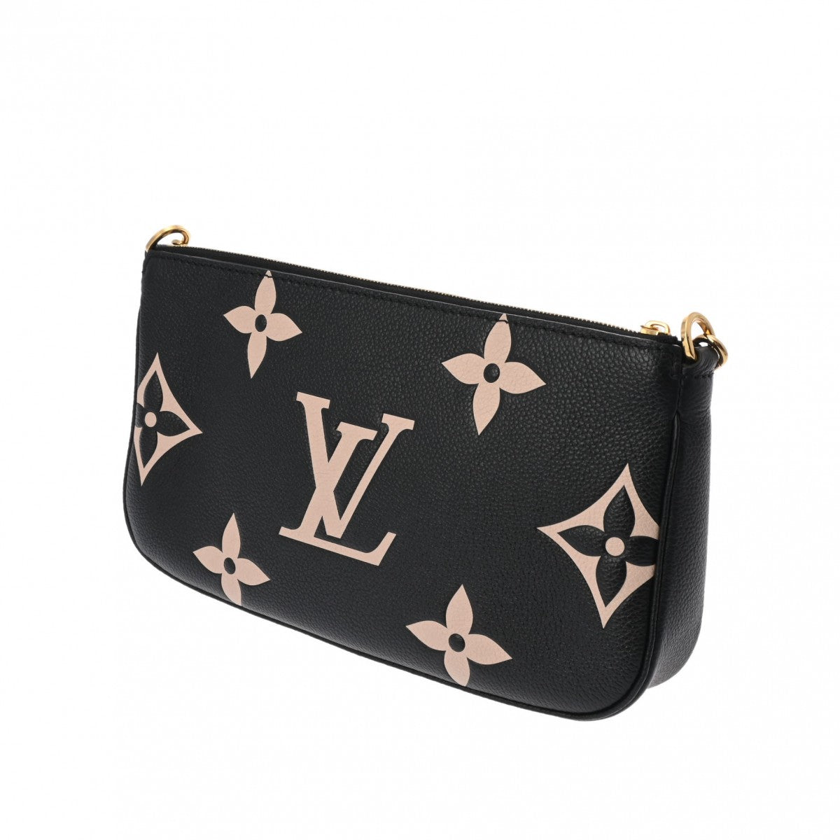 LOUIS VUITTON ルイヴィトン モノグラムアンプラント アンプラント ミュルティ ポシェット アクセソワール ブラック/ベージュ M45777 レディース レザー ショルダーバッグ 新同 中古  人気・おすすめ｜省スペース設計・旅行向けにおすすめ 公式 プライバシー配送 今だけ特典付き