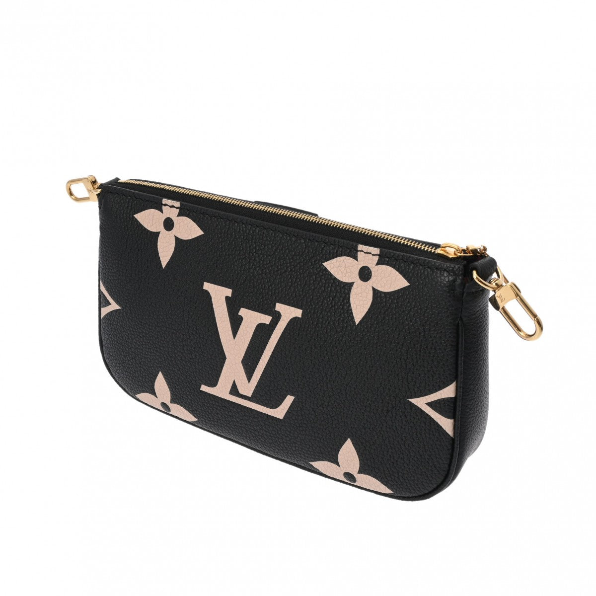 LOUIS VUITTON ルイヴィトン モノグラムアンプラント アンプラント ミュルティ ポシェット アクセソワール ブラック/ベージュ M45777 レディース レザー ショルダーバッグ 新同 中古  人気・おすすめ｜省スペース設計・旅行向けにおすすめ 公式 プライバシー配送 今だけ特典付き