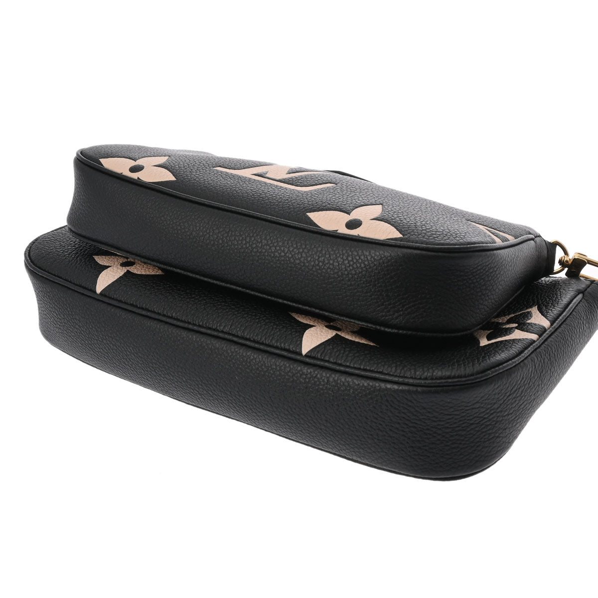 LOUIS VUITTON ルイヴィトン モノグラムアンプラント アンプラント ミュルティ ポシェット アクセソワール ブラック/ベージュ M45777 レディース レザー ショルダーバッグ 新同 中古  人気・おすすめ｜省スペース設計・旅行向けにおすすめ 公式 プライバシー配送 今だけ特典付き