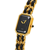 シャネル プルミエール Mサイズ H0001 ブラック レディース 腕時計 クォーツ 中古 銀蔵