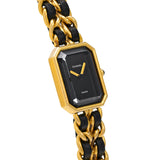 シャネル プルミエール Mサイズ H0001 ブラック レディース 腕時計 クォーツ 中古 銀蔵