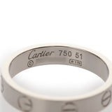 CARTIER カルティエ ミニラブリング #51 11号 レディース K18ホワイトゴールド リング・指輪 Aランク 中古 銀蔵