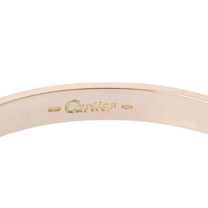 CARTIER カルティエ ラブ ブレスレット 旧型 #16 - レディース K18イエローゴールド ブレスレット Aランク 中古 銀蔵