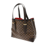LOUIS VUITTON ルイヴィトン ダミエ ハムステッドMM ブラウン N51204 レディース ダミエキャンバス ハンドバッグ Aランク 中古 銀蔵