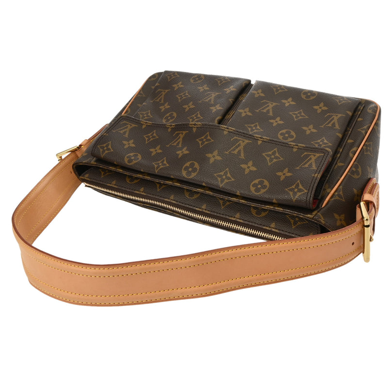 LOUIS VUITTON ルイヴィトン モノグラム ヴィバシテ GM セミショルダー ブラウン M51163 レディース モノグラムキャンバス ハンドバッグ Aランク 中古 銀蔵