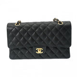 CHANEL シャネル マトラッセ チェーンショルダー 25cm ブラック ゴールド金具 A01112 レディース キャビアスキン ショルダーバッグ 未使用 銀蔵