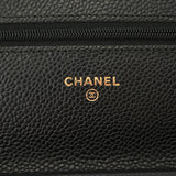 CHANEL シャネル マトラッセ チェーンウォレット 19cm 黒 ゴールド金具 AP0250 レディース キャビアスキン ショルダーバッグ 未使用 銀蔵