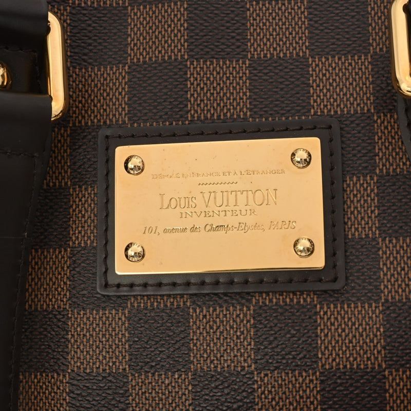 LOUIS VUITTON ルイヴィトン ダミエ ハムステッド PM ブラウン N51205 レディース ダミエキャンバス ハンドバッグ Aランク 中古 銀蔵