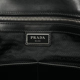 PRADA プラダ ブリーフケース ブラック/ブルー シルバー金具 2VG039 メンズ サフィアーノレザー ビジネスバッグ Aランク 中古 銀蔵