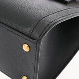 GUCCI グッチ ダイアナ ミニトートバッグ ブラック/イエロー 655661 レディース レザー ハンドバッグ 新同 中古 銀蔵