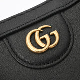 GUCCI グッチ ダイアナ ミニトートバッグ ブラック/イエロー 655661 レディース レザー ハンドバッグ 新同 中古 銀蔵