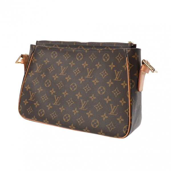 LOUIS VUITTON ルイヴィトン モノグラム ヴィバシテ GM セミショルダー ブラウン M51163 レディース モノグラムキャンバス ハンドバッグ Aランク 中古 銀蔵