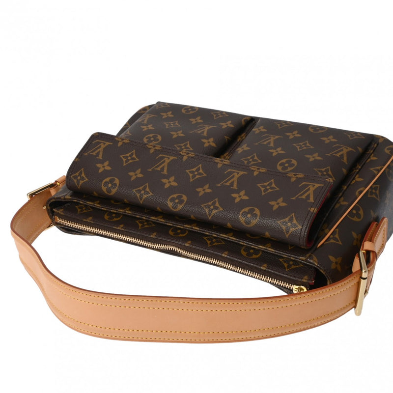 LOUIS VUITTON ルイヴィトン モノグラム ヴィバシテ GM セミショルダー ブラウン M51163 レディース モノグラムキャンバス ハンドバッグ Aランク 中古 銀蔵