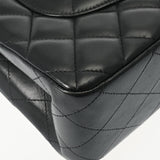 CHANEL シャネル マトラッセ チェーンショルダー Wフラップ 30cm 黒 A58600 レディース ラムスキン ショルダーバッグ Aランク 中古 銀蔵