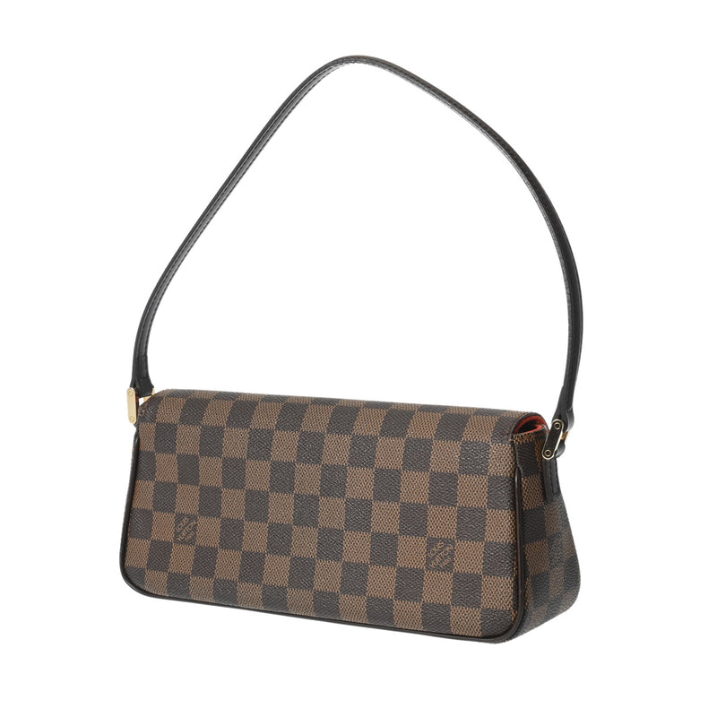 LOUIS VUITTON ルイヴィトン ダミエ レコレータ セミショルダー ブラウン N51299 レディース ダミエキャンバス ハンドバッグ Aランク 中古 銀蔵