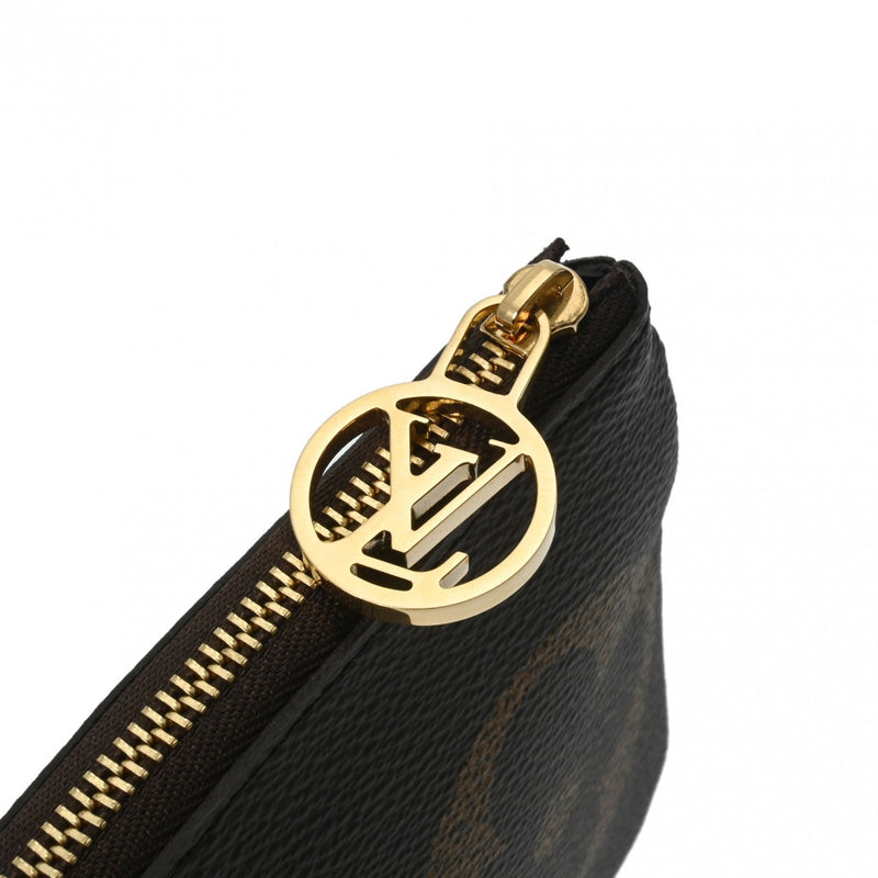 LOUIS VUITTON ルイヴィトン モノグラムリバース ジャイアント ポシェットトリオ ブラウン/ベージュ M68756 レディース モノグラムキャンバス ポーチ 新同 中古 銀蔵