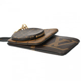 LOUIS VUITTON ルイヴィトン モノグラムリバース ジャイアント ポシェットトリオ ブラウン/ベージュ M68756 レディース モノグラムキャンバス ポーチ 新同 中古 銀蔵