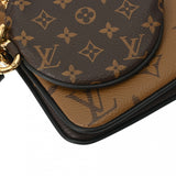 LOUIS VUITTON ルイヴィトン モノグラムリバース ジャイアント ポシェットトリオ ブラウン/ベージュ M68756 レディース モノグラムキャンバス ポーチ 新同 中古 銀蔵