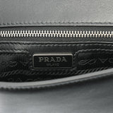 PRADA プラダ チェーンショルダーバッグ ブラック シルバー金具 レディース レザー ショルダーバッグ Aランク 中古 銀蔵