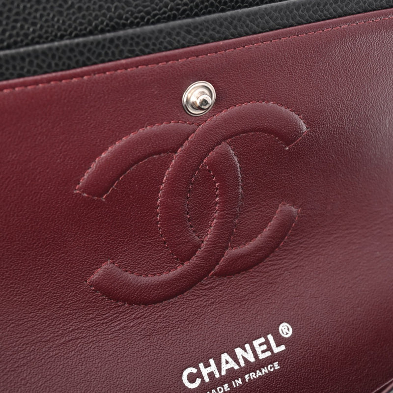 CHANEL シャネル マトラッセ チェーンショルダー 25cm 黒 A01112 レディース キャビアスキン ショルダーバッグ Aランク 中古 銀蔵