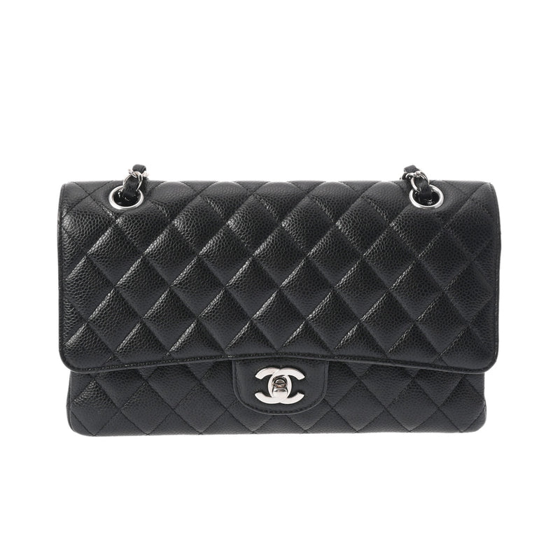 CHANEL シャネル マトラッセ チェーンショルダー 25cm 黒 A01112 レディース キャビアスキン ショルダーバッグ Aランク 中古 銀蔵